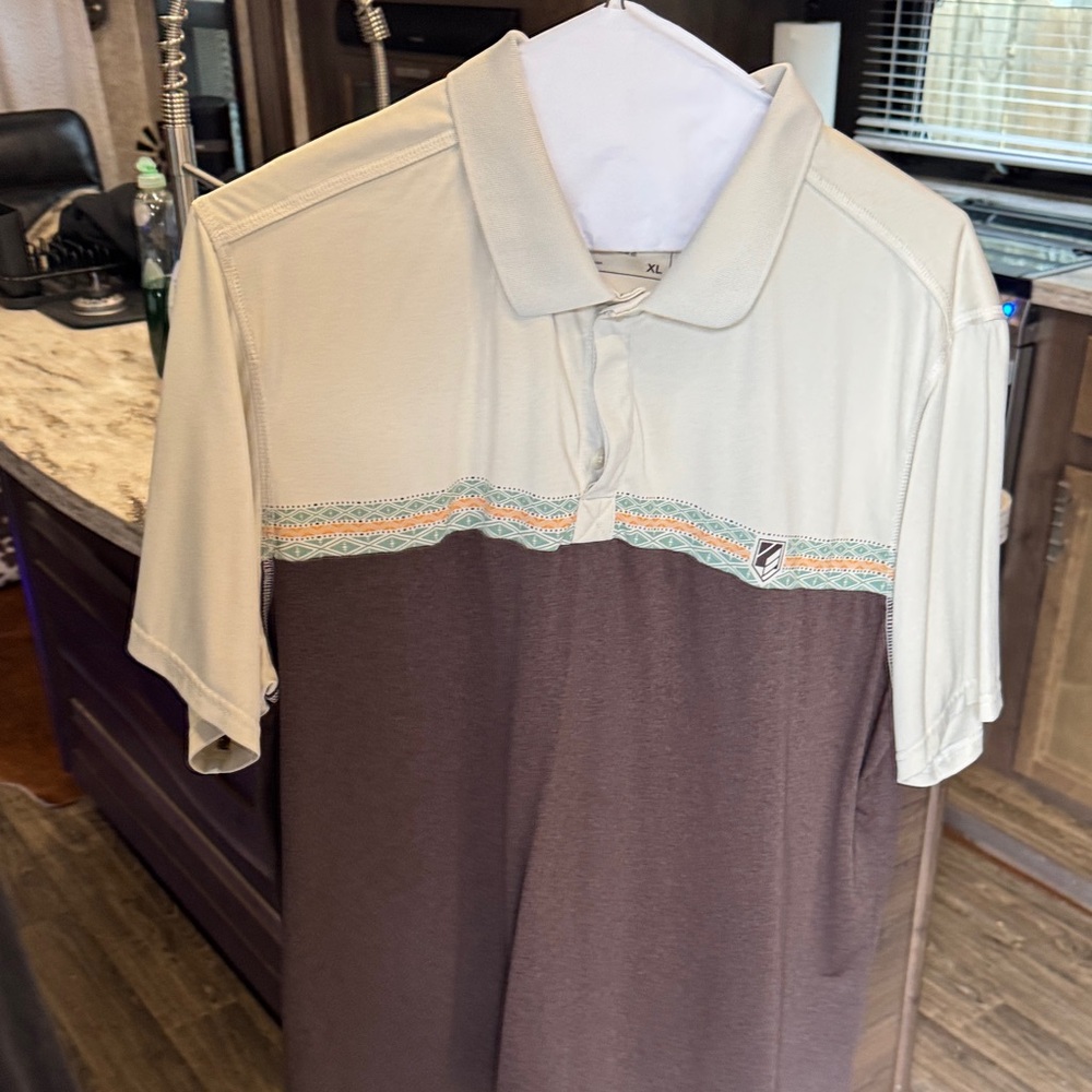 RANK:45 Men's Polo Shirt - Cream